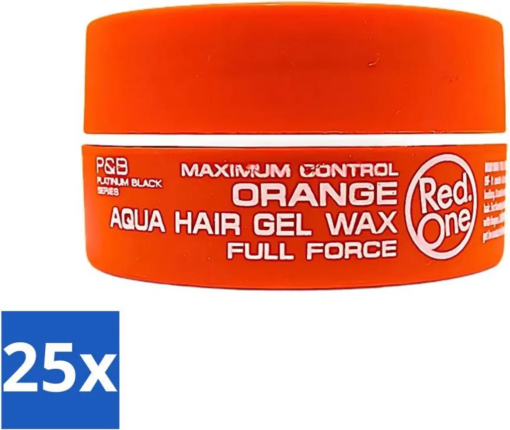 Red One Aqua Orange Wax 150ml Value Pack 25 pezzi Tenuta Forte - 1
