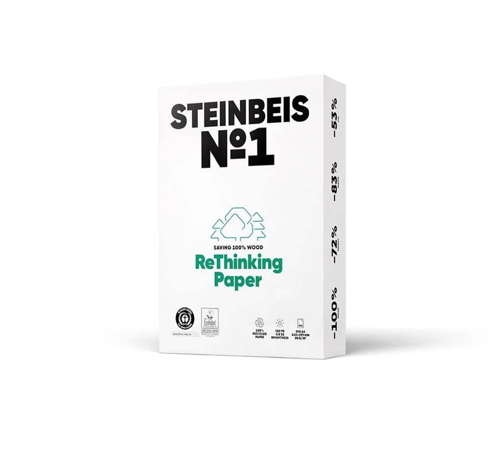Migliore Carta Riciclata A4: Steinbeis No.1 per un Ufficio Plastic-Free