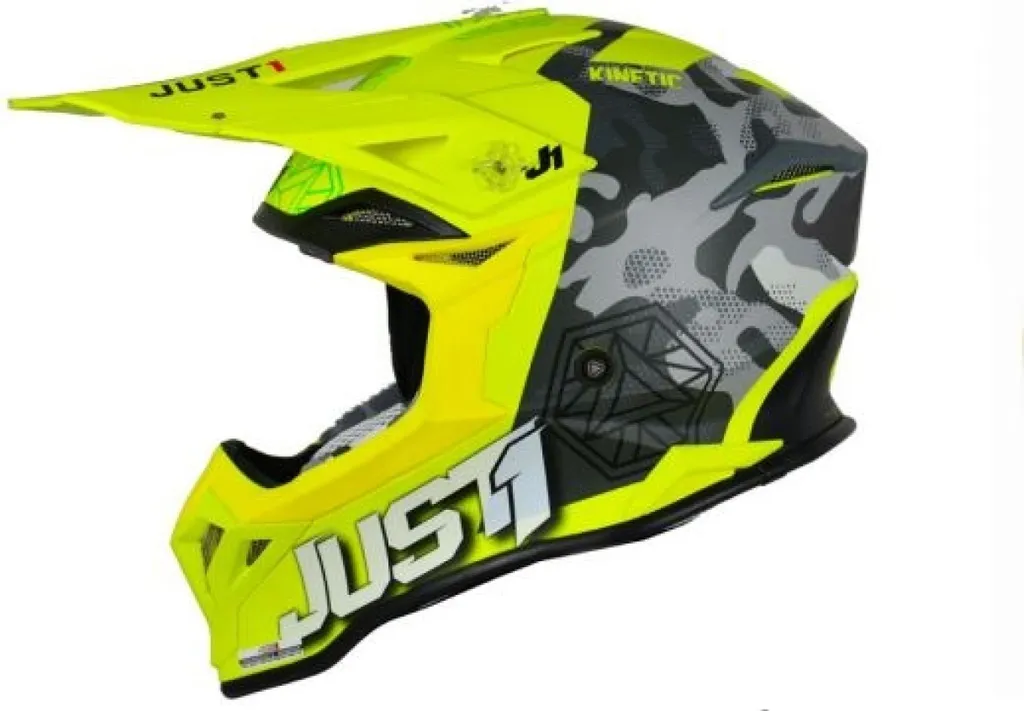 Casque moto tout-terrain JUST1 J39 KINETIC XL Idéal Enduro et Cross