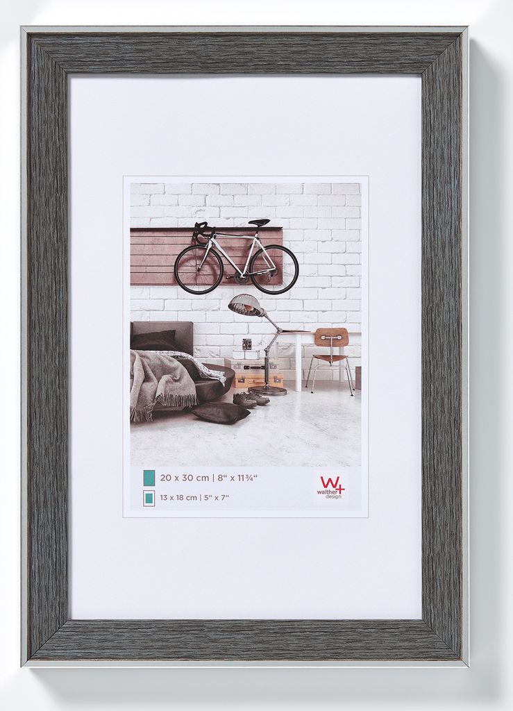 Walther, EN050D,Bohemian Designrahmen 040X050 cm GRAU
