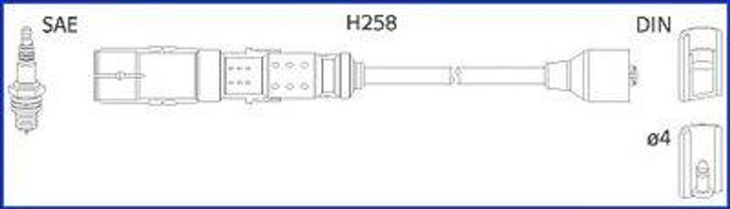 HITACHI 134780 Zündkabelsatz Zündleitungssatz