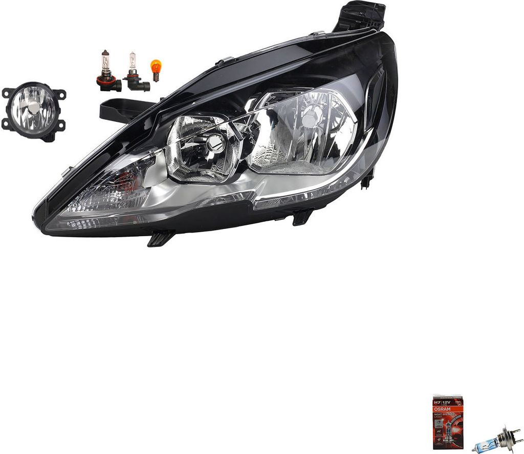 Scheinwerfer + Osram Night Breaker Laser passend für Peugeot 308 Ii 09/13-HB3 Li 9677523080 00006208Q3 6208Q3 SU001A3436 Johns