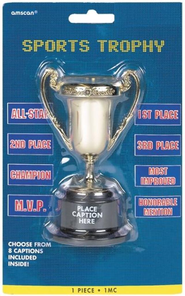 Sieger-Pokal Sport Trophäe gold-schwarz 12cm