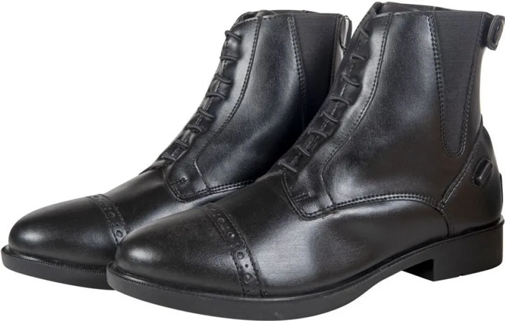 Bottes d'équitation synthétiques noires HKM Sheffield en pointure 30