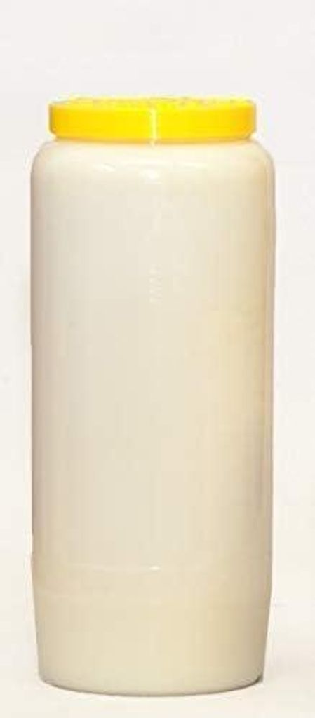 St. Jakobs Grabkerzen Nr. 7 weiß, Ewigöllicht, Grablicht, Öllichter, Grablampe, Grableuchte, Grabgestaltung, Brenndauer bis zu 7 Tage, 60 Stück