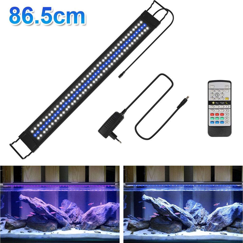 Aopunly 86,5 cm LED Acquario Lampada Serbatoio Luce RGB Immagine del prodotto 