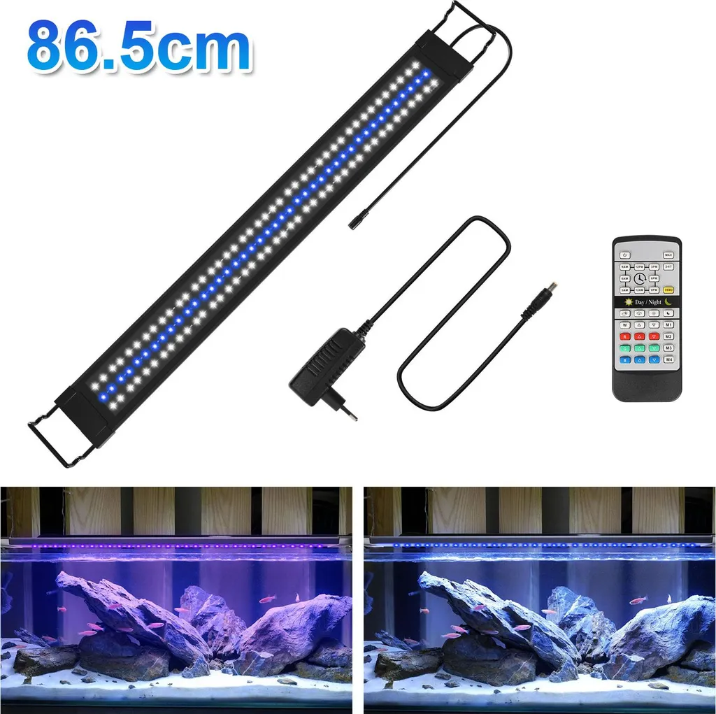 Aopunly LED Acquario 86,5cm RGB Dimmerabile - Plafoniera Professionale