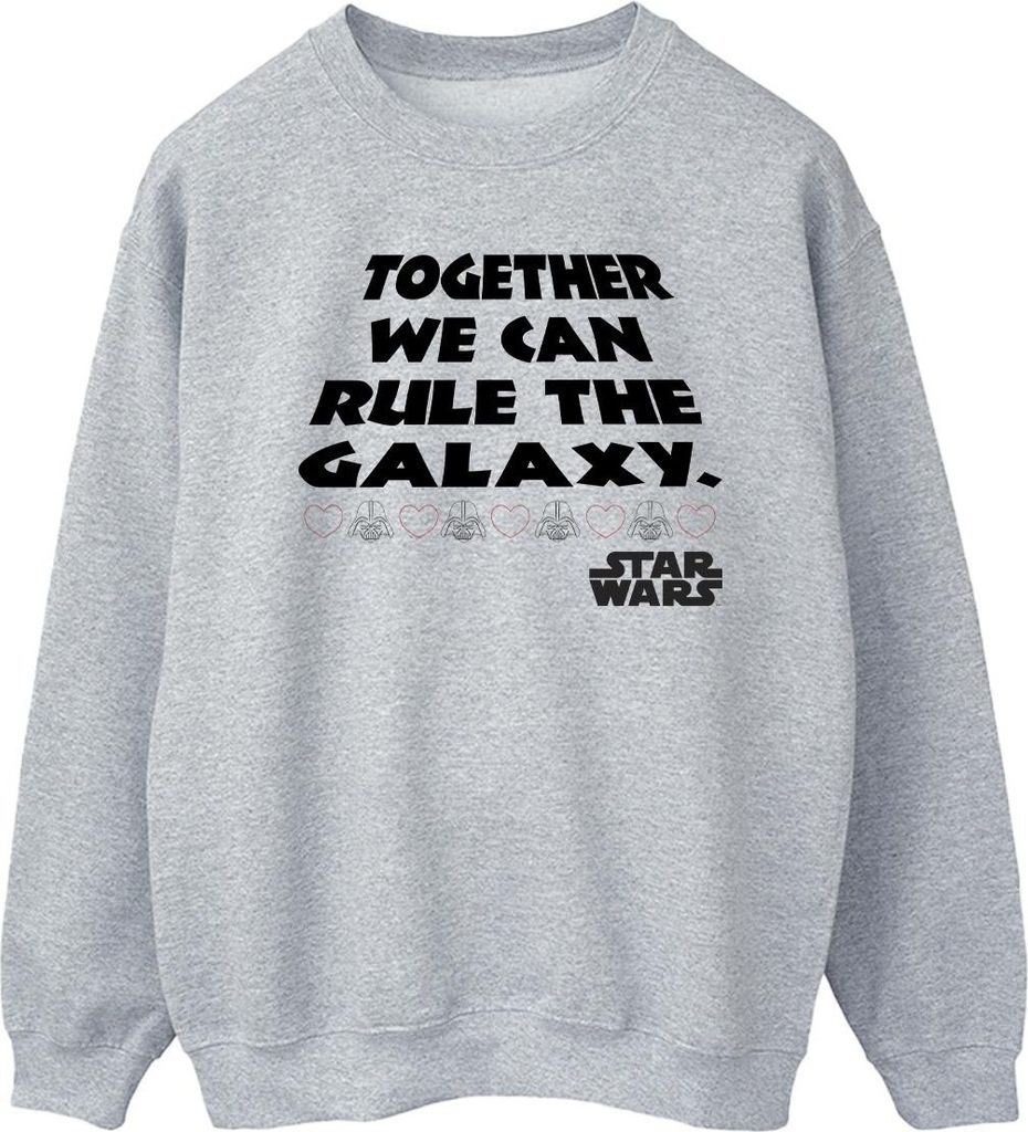 Star Wars - "Together We Can Rule The Galaxy" Sweatshirt für Herren BI46050 (S) (Grau)