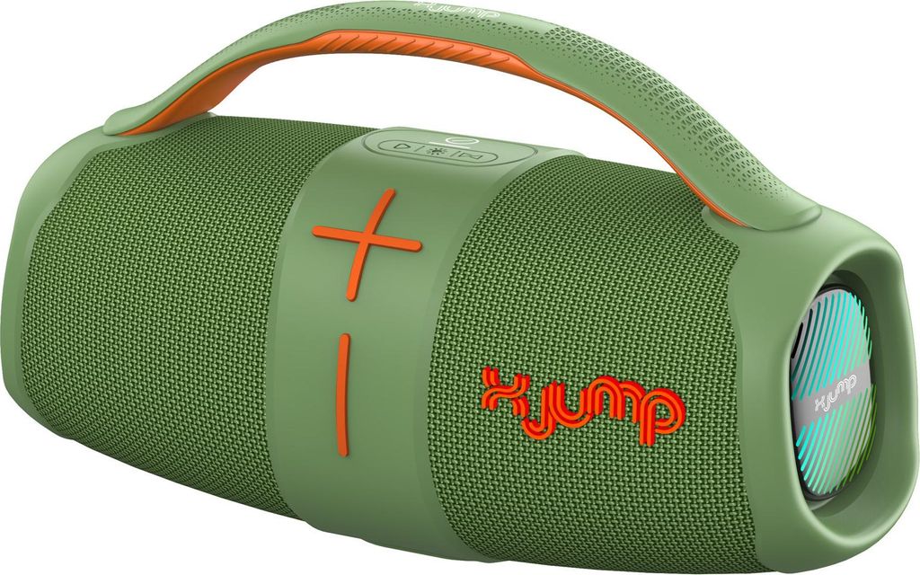 X JUMP XJ 120 Tragbarer Bluetooth-Lautsprecher 40W Grün Wasserdicht IPX5 TWS