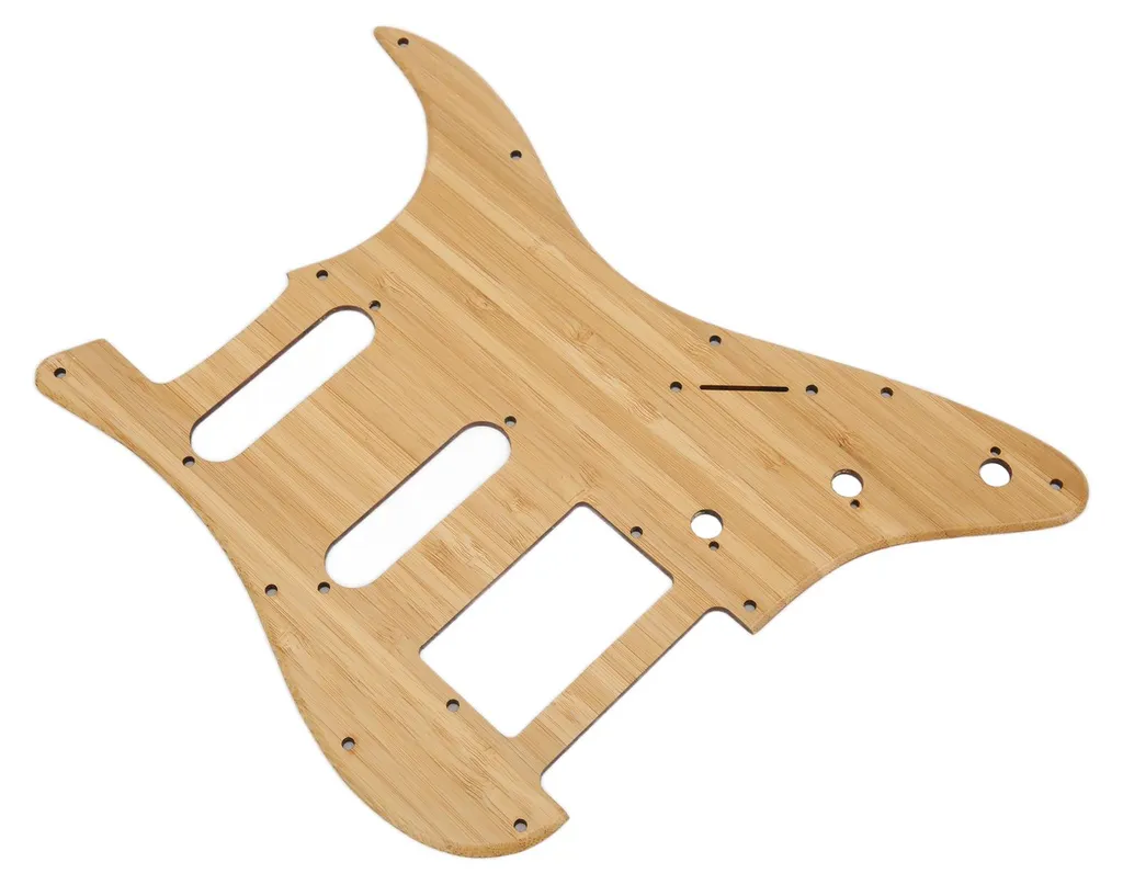 Plaque de protection bambou naturel ST GSSH05 - Pickguard résistant - 19