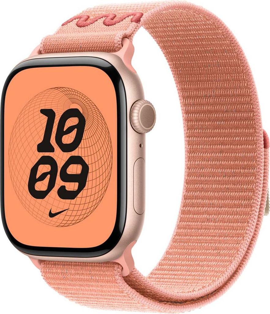 Apple Nike Sport Loop Band Pink Nylon, Recyceltes Polyester, Elasthan