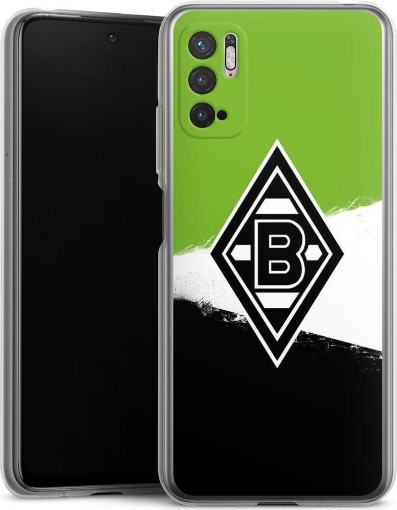 DeinDesign Handyhülle für Xiaomi Redmi Note 10 5G Silikon Hülle Case Smartphone Schutzhülle Borussia Mönchengladbach Offizielles Lizenzprodukt...