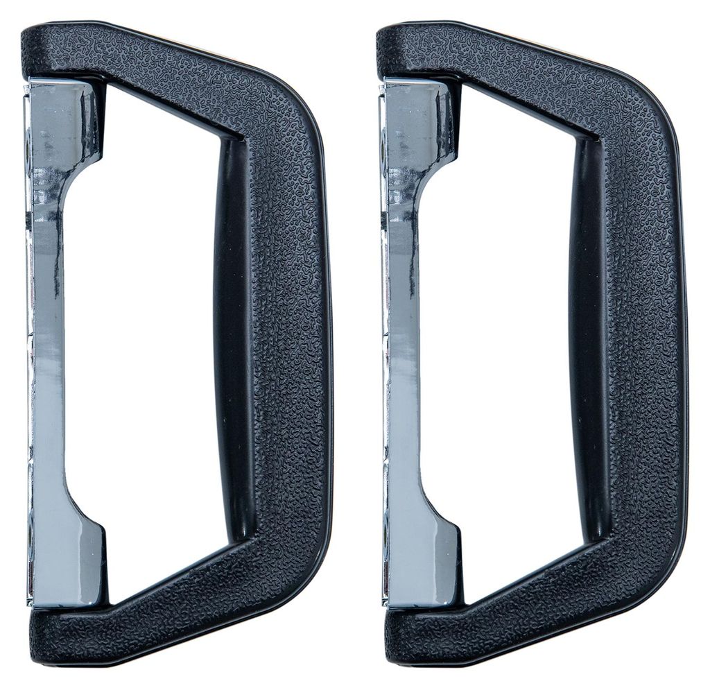 HMF 14973-02 Koffergriff 2er Set, 14 x 7 cm, schwarz Produktbild 