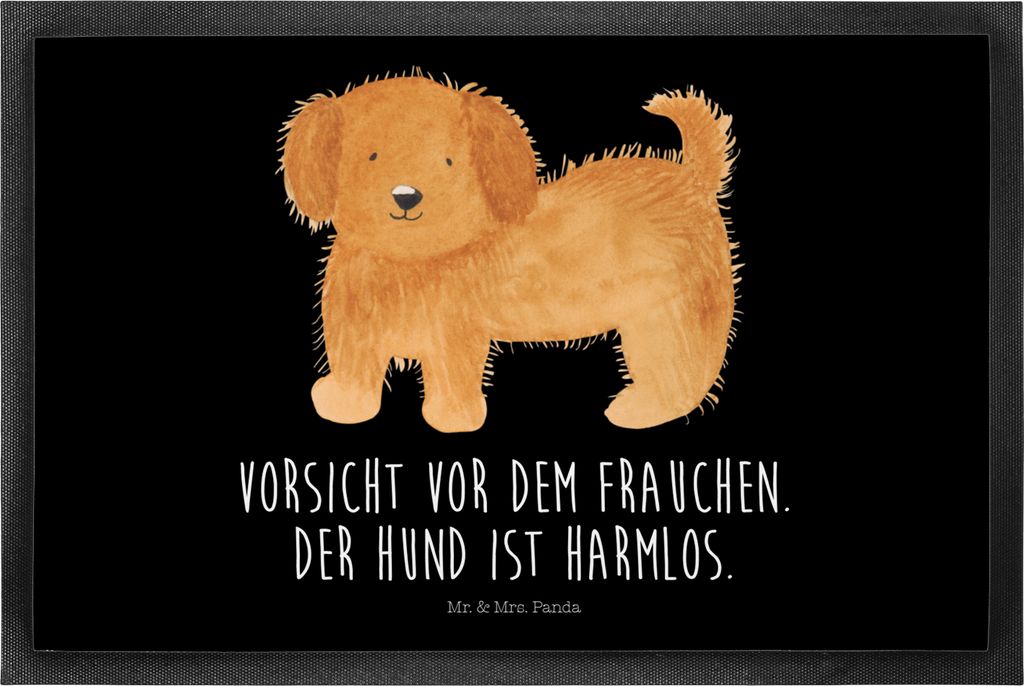 Mr. & Mrs. Panda fußmatte Hund Flauschig 40 x 60 cm - Schwarz - Geschenk, Hunde, Niedlich, Sprüche, Hundeliebe, Türvorleger, Hundemama, Bodenvor...