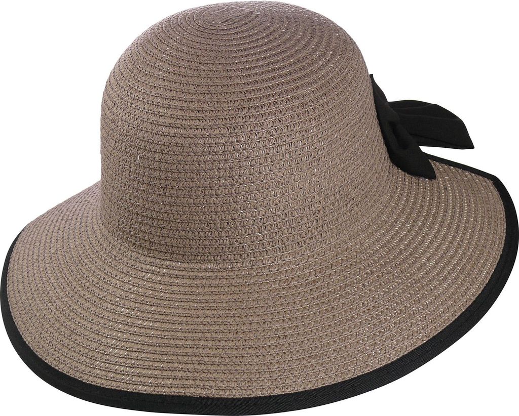 Exclusiver Damenhut mit Stoffband Nackenfrei Produktbild 