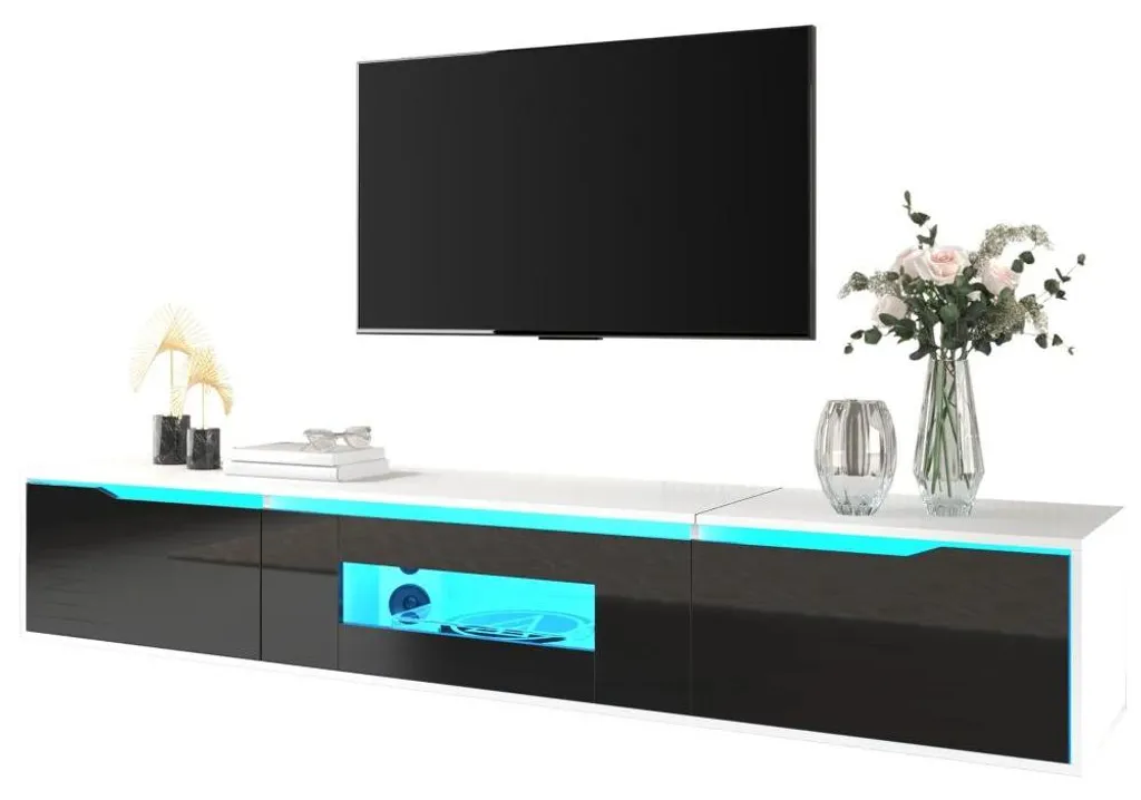 Meuble TV pour Home Cinéma avec LED Style A-2 - Salon Contemporain