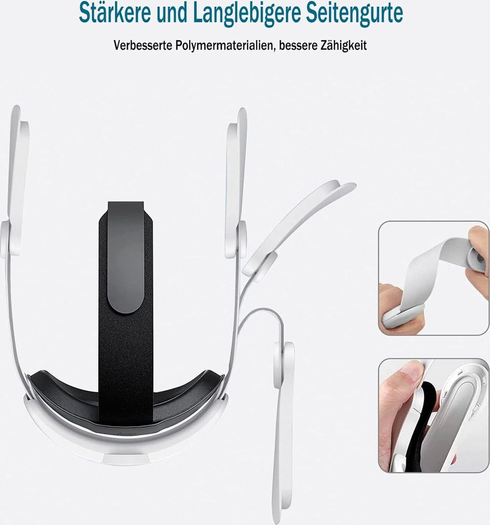 3-in-1 Kopfgurt Für Meta Quest 3 - Mit Power Bank Dock Und Gegengewicht