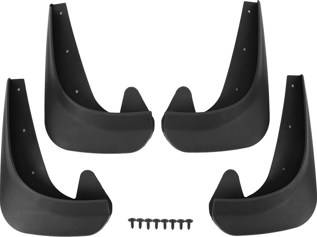 4pcs universelle Schlammklappen Set Anti -Spritzer vorne und hintere Splash Guards für Auto Pickup SUV Schwarz