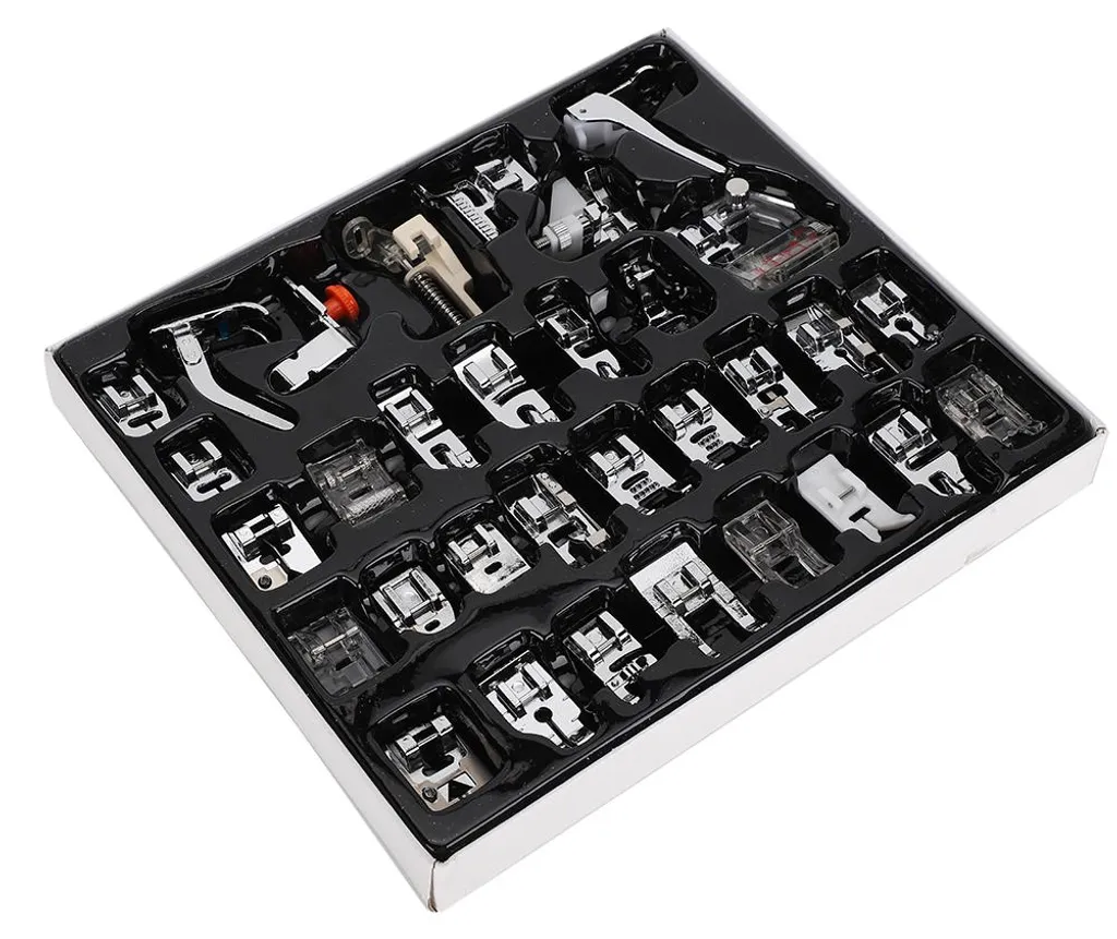 Pied de biche machine à coudre : ensemble de 32 outils pour broderie