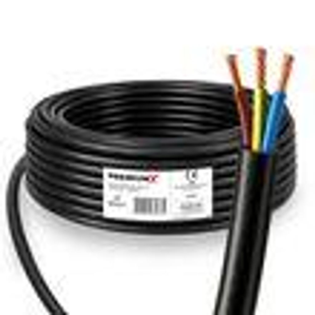 PremiumX Schlauchleitung H05VV-F 3x2,5 mm² 30 Meter flexible Anschlussleitung PVC