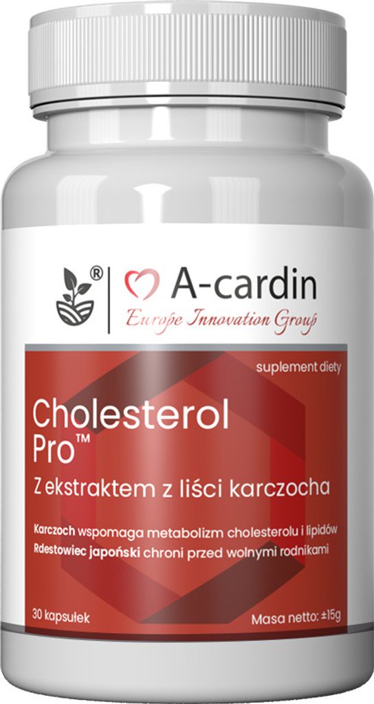 Acardin – Nahrungsergänzungsmittel für Cholesterin 30 Kapseln