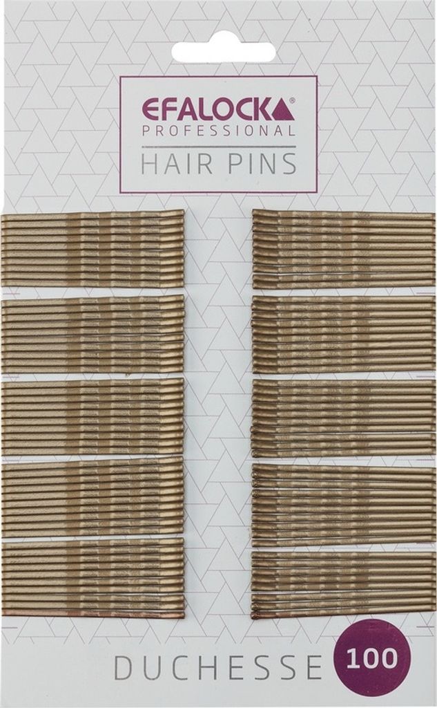 Efalock Duchesse Haarklemmen 7 cm blond 100 Stück Produktbild 