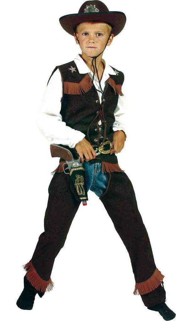 Cowboy Kostüm für Kinder Gr M 140 cm Kinderkostüm Cowboykostüm Sheriff Western 