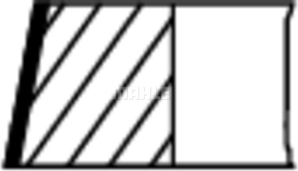 MAHLE 034 75 N2 Kolbenringsatz Kolbenringe für VW Golf IV Produktbild 