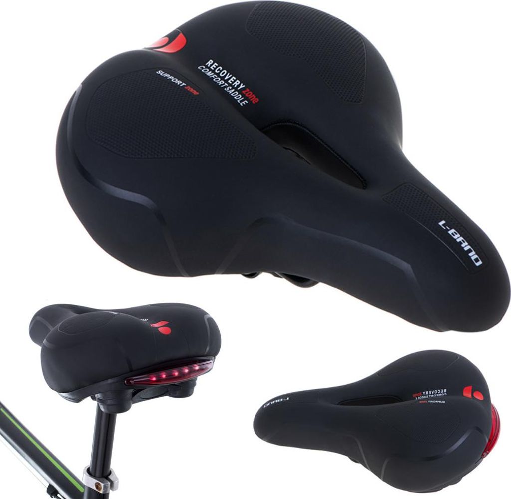 KIK KX5059 Sportovní sedlo na kolo s LED světlem Obrázek produktu 