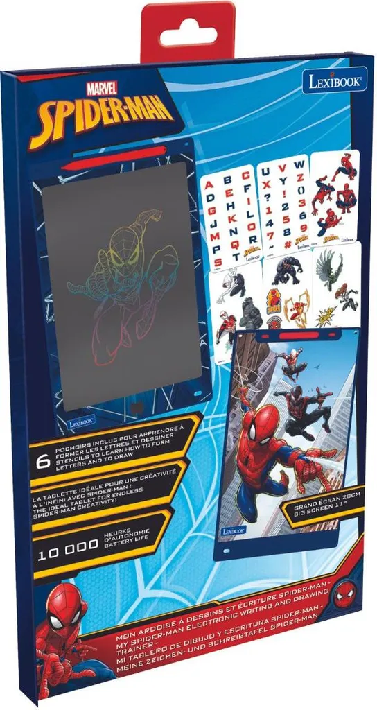 Ardoise Magique Numérique Spider-Man : Tablette LCD Multicolore 10" - 6