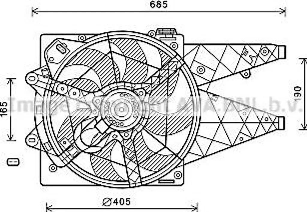 Ventilateur de refroidissement pour Fiat Doblo Ducato - Réparer surchauffe
