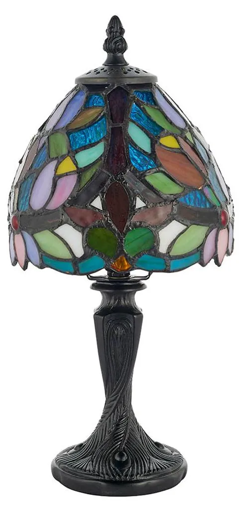 Lampe SYLVETTE Art déco marron : l'éclairage d'appoint idéal en verre