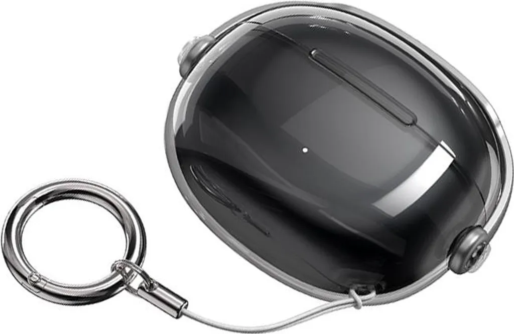 INF Custodia Protettiva per Edifier Comfo Clip - Trasparente, Portatile, Antiurto Trasparente+Nero