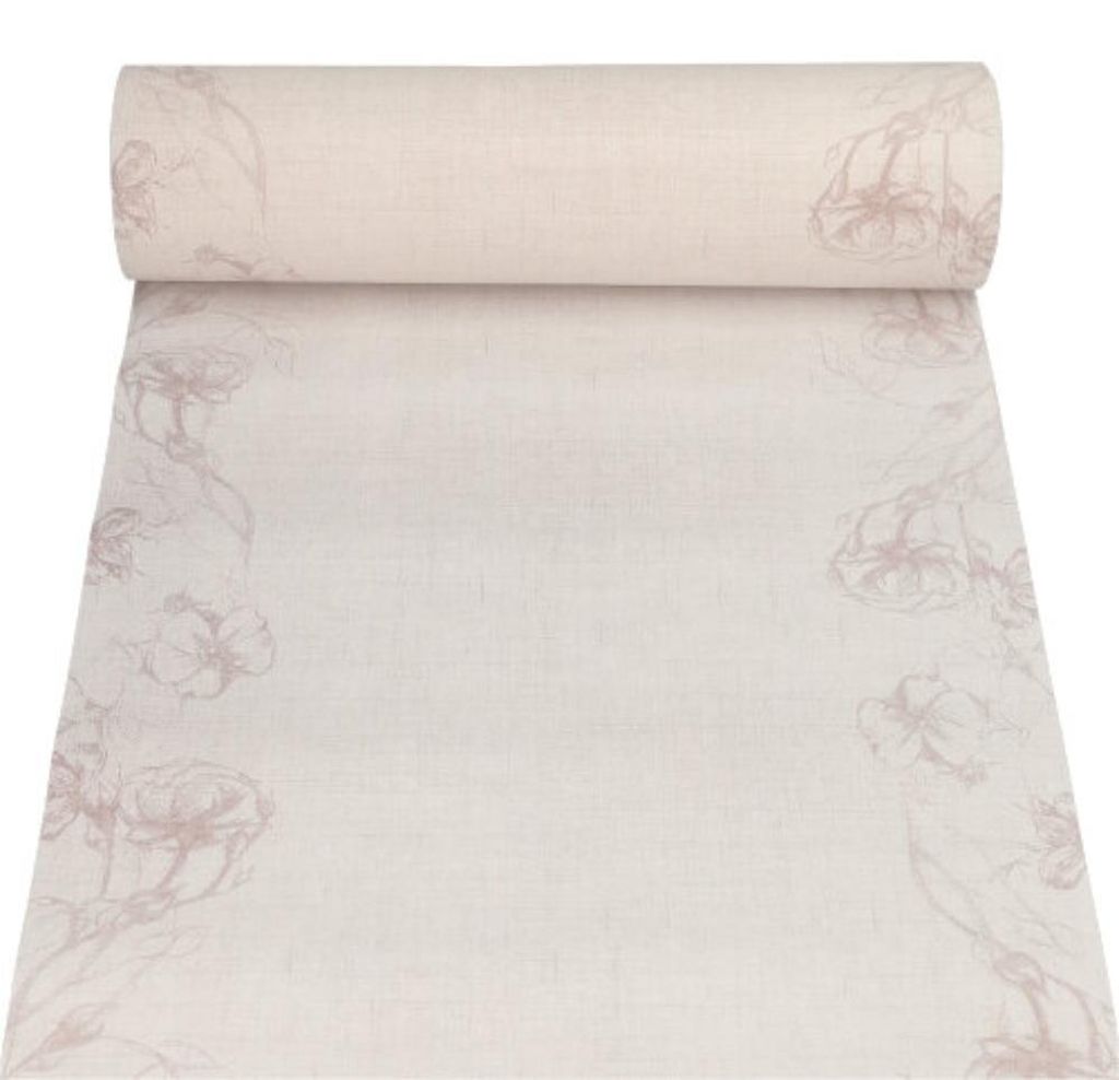 PAPSTAR Tischläufer "Blossom", stoffähnlich, ROYAL Collection, 24 m | Schrumpffolie (1 Rolle)