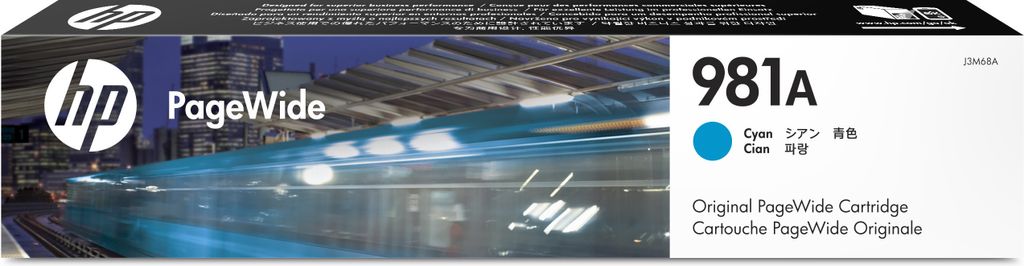 HP 981A - Azure - oryginał J3M68A Zdjęcie produktu 
