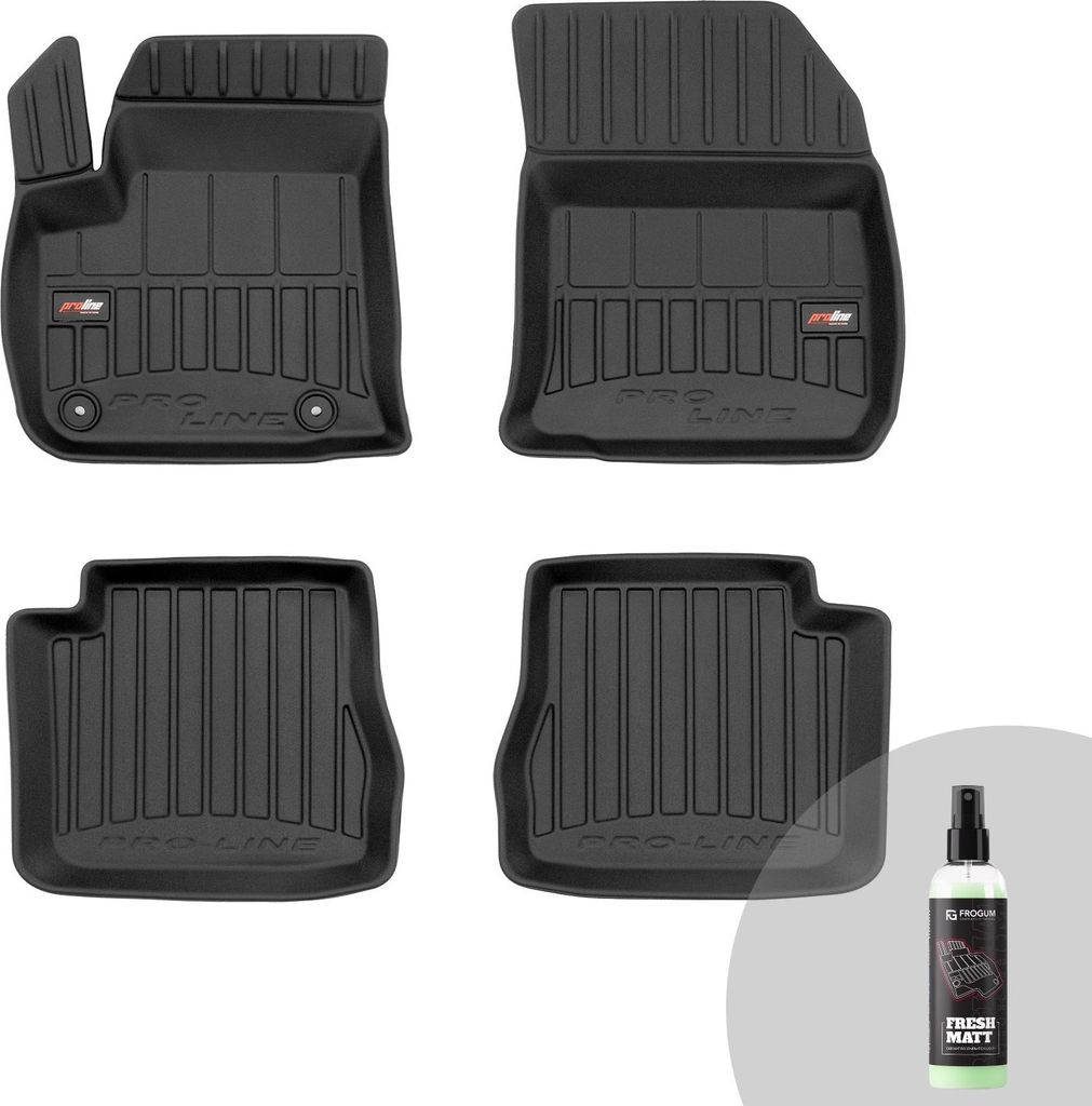 FROGUM ProLine 3D Gummimatten Exklusiven Auto Fußmatten Autofussmatten für Citroën C4 EV ab 2021