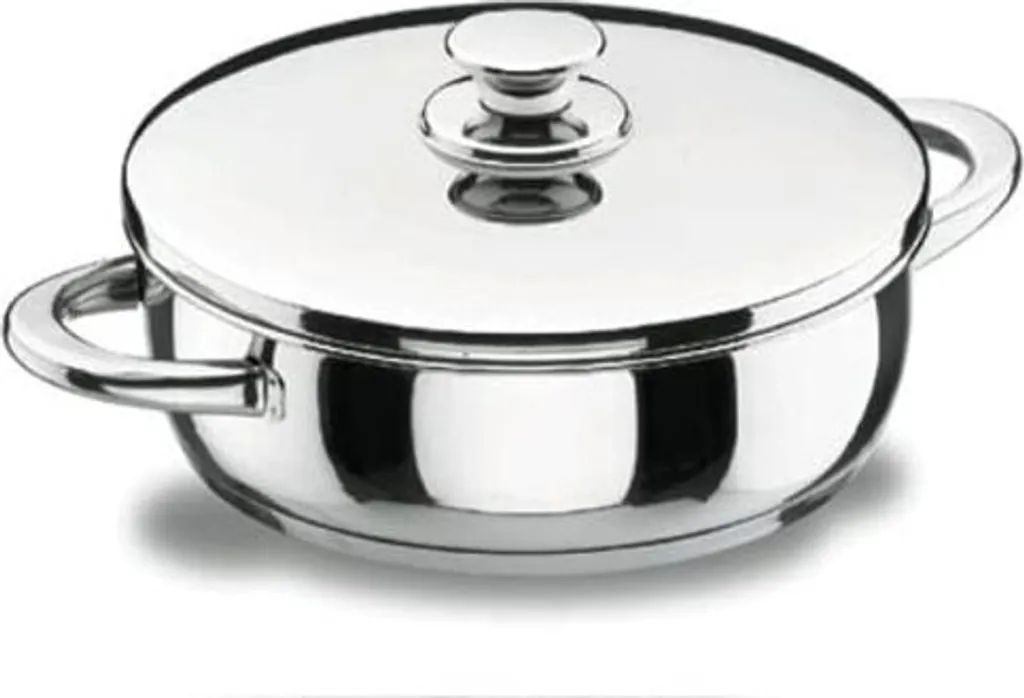 Lacor Vitrocor 28 cm: Padella Inox 18/10 per Induzione con Coperchio