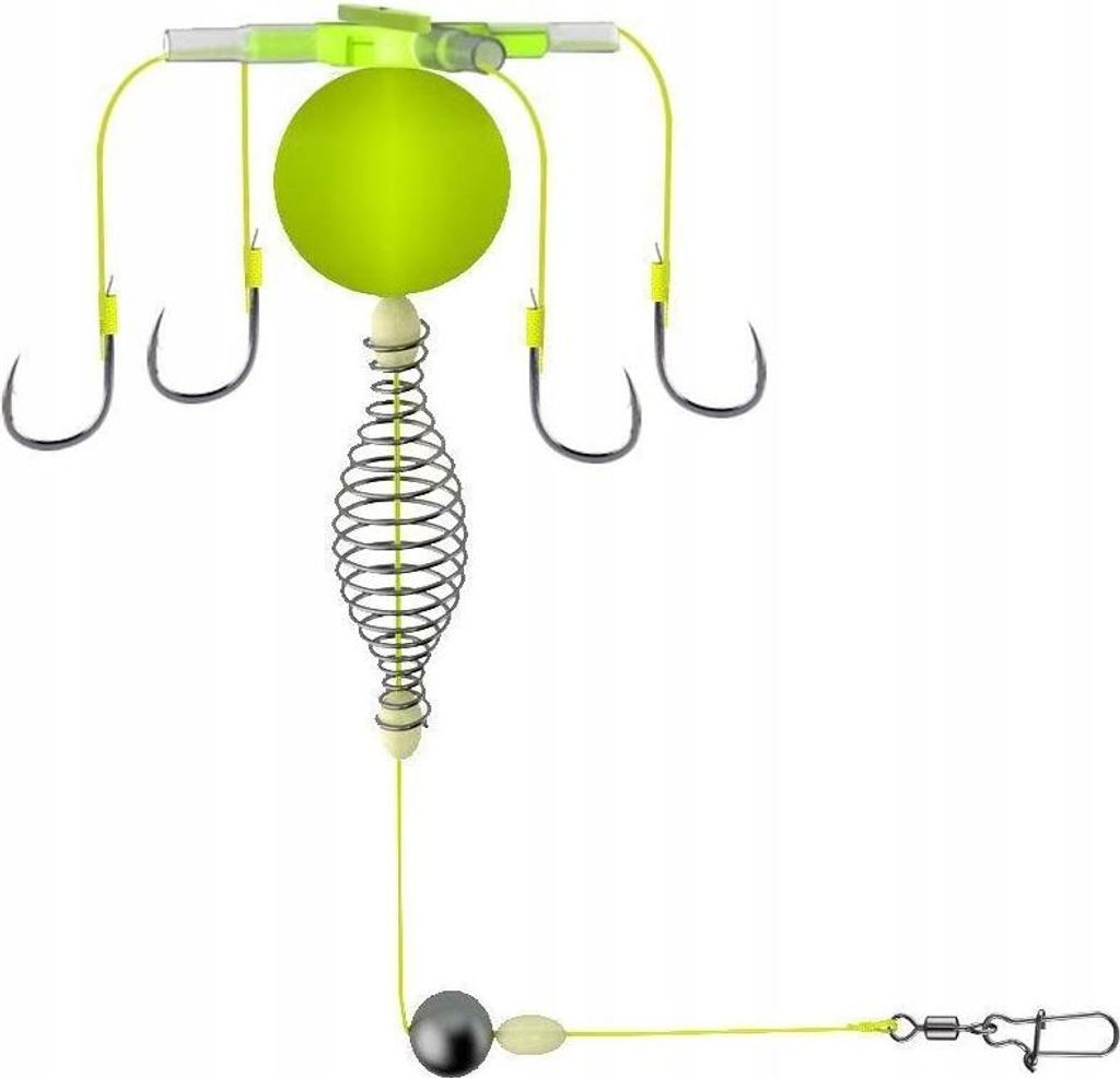 Feeder Angelset mit Köderspirale und Auftriebskörper Größe 9#