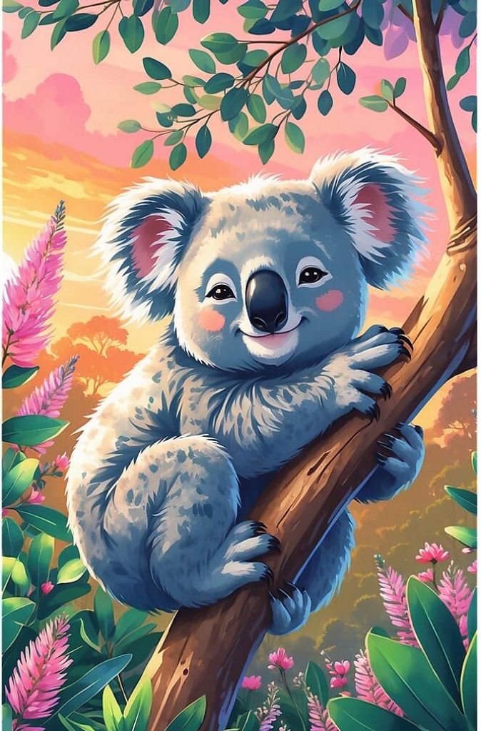 TREFL Mini-Puzzle für Kinder mit niedlichem Koala-Motiv, 45 Teile, 13 x 20 cm