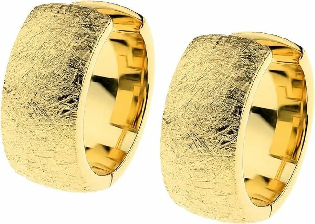 Orecchini Design Serio 2024: Accessori Professionali in Acciaio Gold