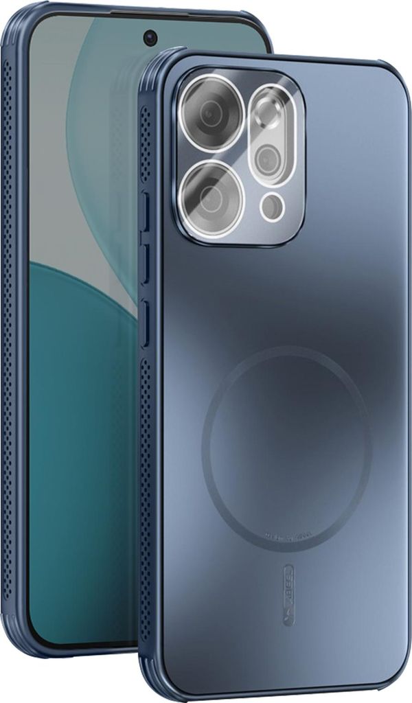 Abeel, MagSafe-kompatible Oppo Reno 14 Hülle mit Kameraschutz, Blau