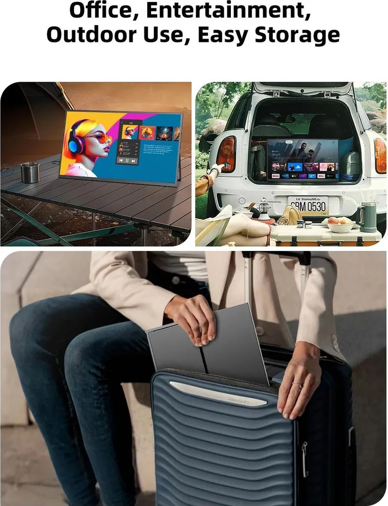 Second écran portable QHD 22" IPS pour télétravail - Noir - 7