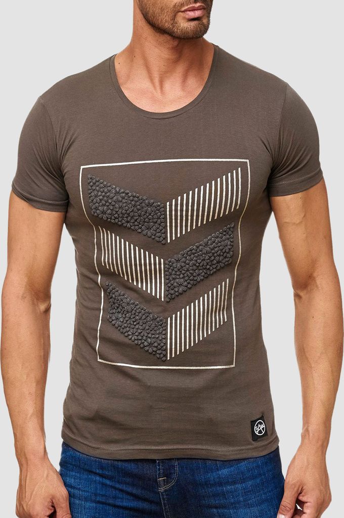 Arizonas Herren T-Shirt ARROW 3D Haptik Design Größe: M