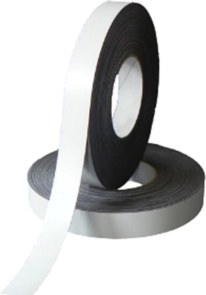 Bande Magnétique Blanche 50mm x 5m - Rouleau Aimanté pour Étiquetage Pro