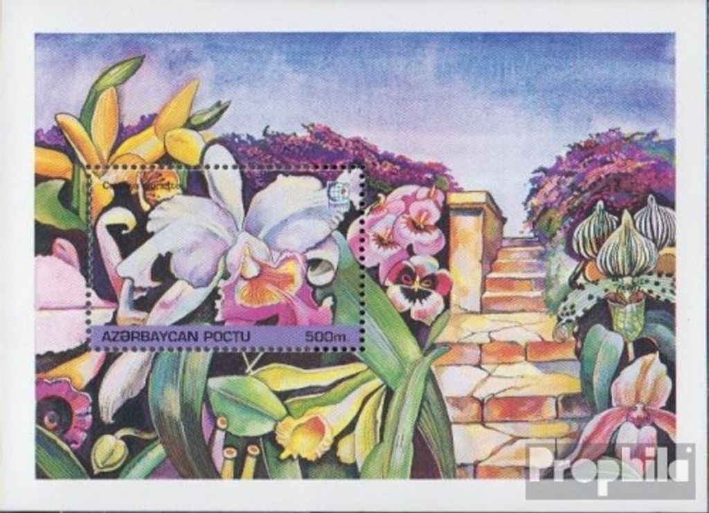 Briefmarken Aserbaidschan 1995 Mi Block16 (kompl.Ausg.) postfrisch Orchideen
