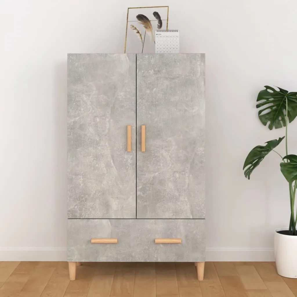 vidaXL Credenza 70x31x115 cm Grigio Cemento | Mobile Dispensa Moderno