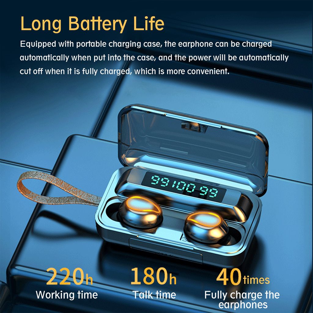 Sluchátka Bluetooth, dotyková sluchátka, Bluetooth 5.0, Obrázek produktu 4