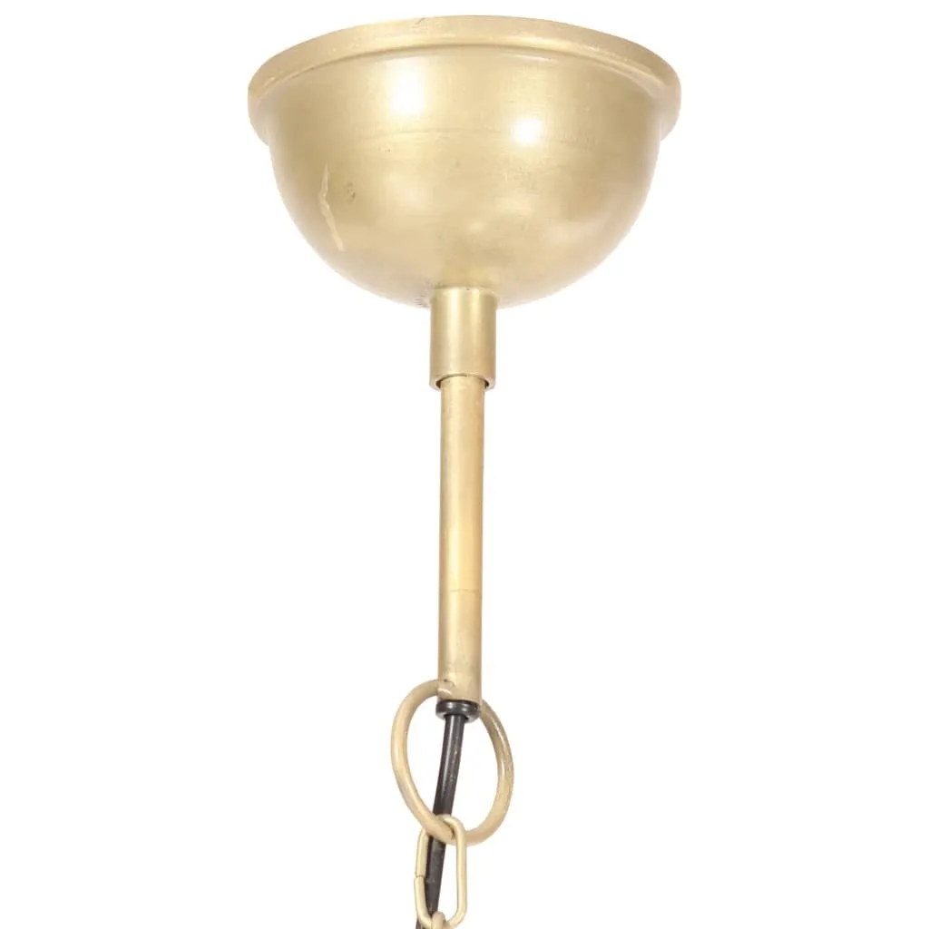 Lampada Sospensione 40 cm Ottone Industriale E27 - Metallo di Qualità - 6