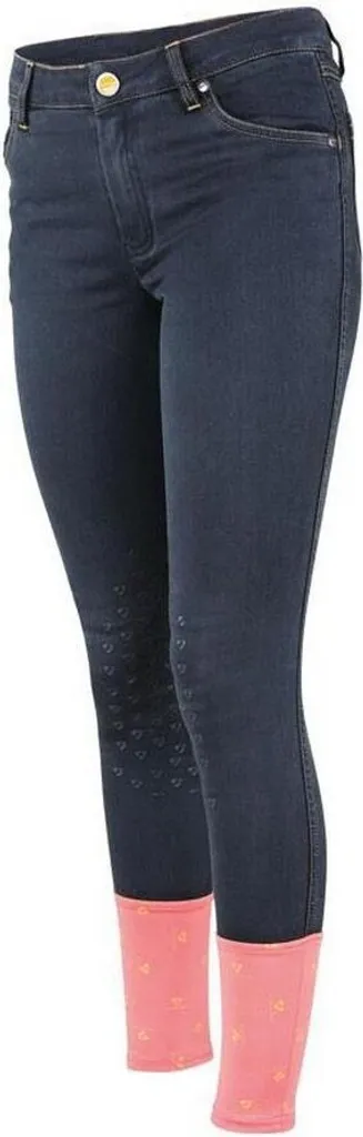 Pantalon équitation Aubrion Putney ER608 noir 164 avec grip silicone