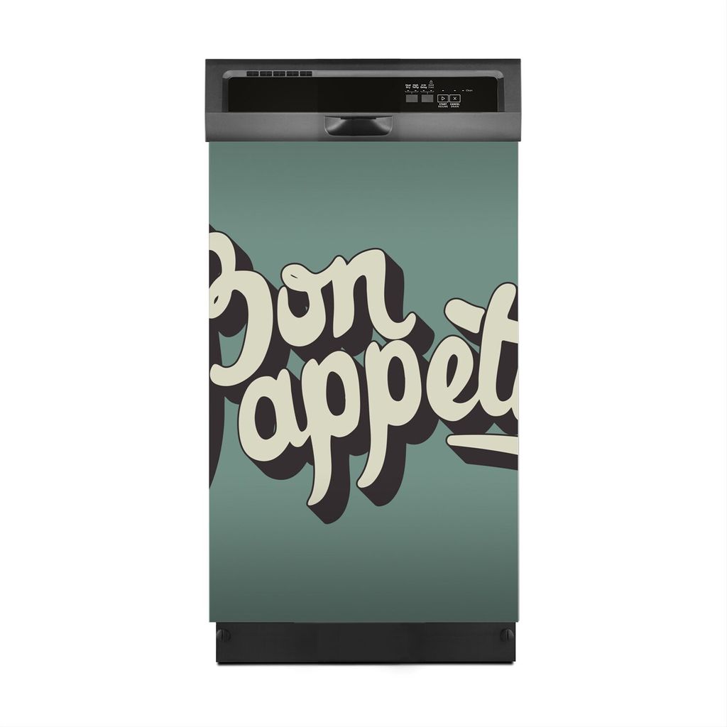 Aufkleber sticker 45x70 cm Dekorative folie Spülmaschine - Bon appetit Inschrift